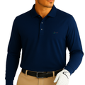 Long Sleeve Solid Pique Golf Polo