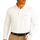 Long Sleeve Solid Pique Golf Polo