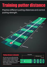 TL018 Velvet Golf Putting Mat  Indoor Practice with Stopper