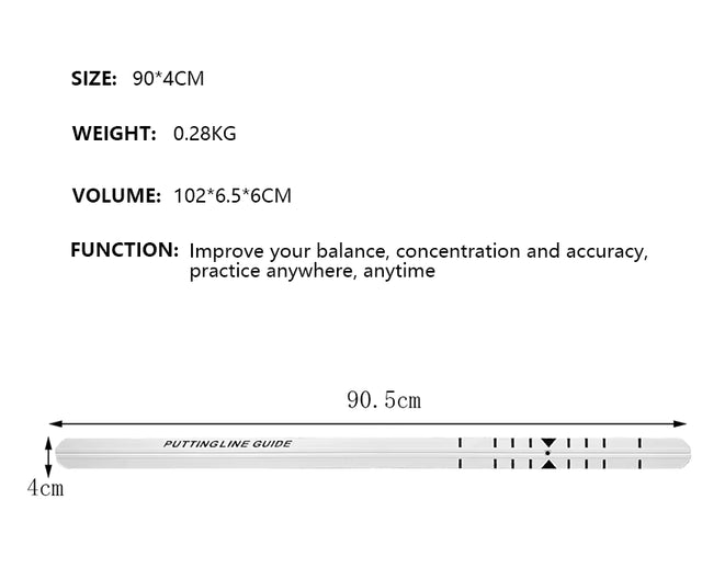 Golf Putting Practice Ruler