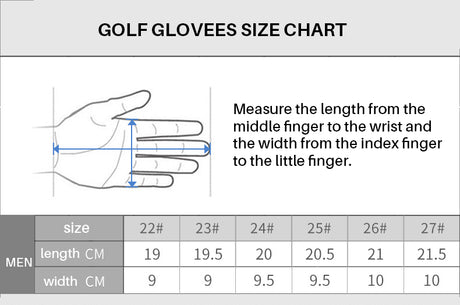 Men’s Premium Leather Golf Glove – Breathable Lycra and Anti-Slip
