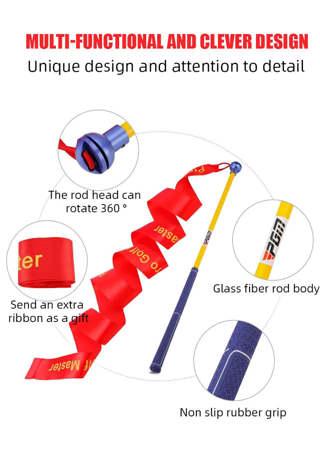 Golf Swing Training Bar with Strap