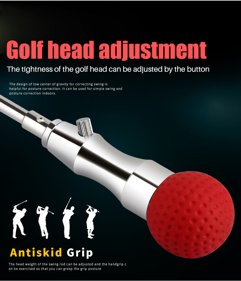 Golf Swing Trainer (Rubber Head Swing Stick)