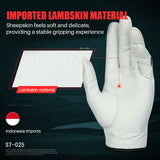 Men’s Premium Leather Golf Glove – Breathable Lycra and Anti-Slip