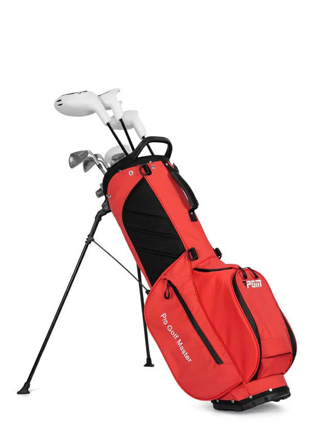 Men's PGM Lightweight Waterproof Golf Stand Bag - Red