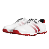 Men's Golf  Anti Slip Waterproof Golf Shoes - White/Red