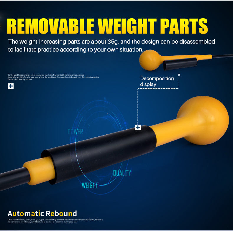 Golf Swing Trainer (Soft Long Swing Bar)