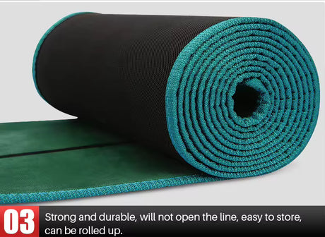 Indoor Golf Trainer Wooden Putting Velvet Mat
