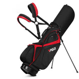 Men's Lightweight 14 Way Divider Golf Stand Bag - Black/Red