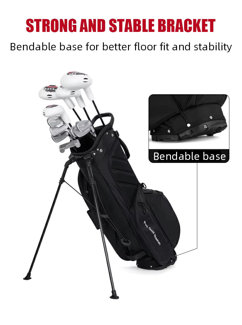 Men's PGM Lightweight Waterproof Golf Stand Bag - Red