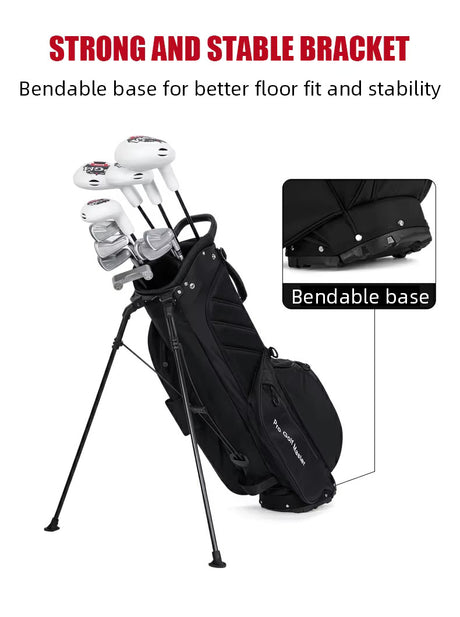 Men's PGM Lightweight Waterproof Golf Stand Bag - Blue