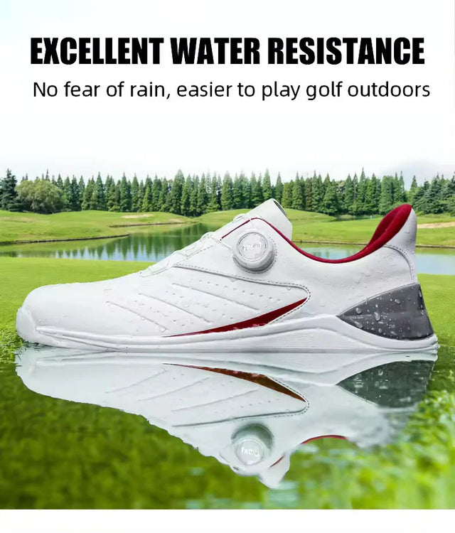 Men's Golf  Non slip Knob laces Waterproof Golf Shoes