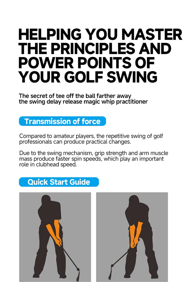 Golf Magic Whip Training Aids Indoor&Outdoor Golf Practice Trainer
