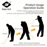 Golf Color Ribbon Swing Trainer - Visualize Swing Path, Improve Consistency