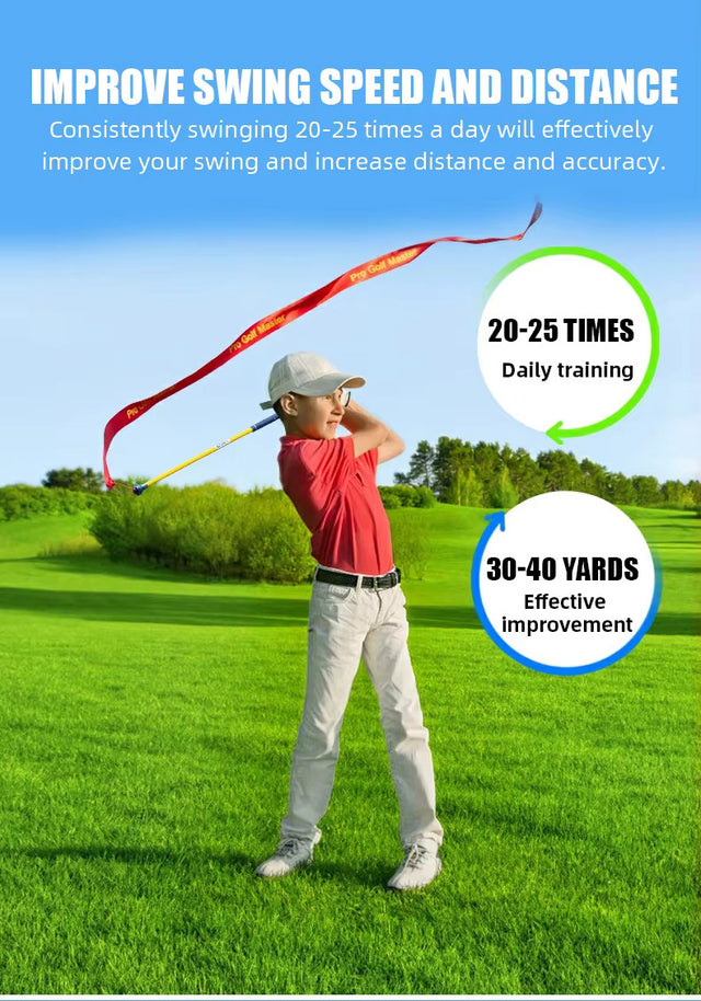 Golf Swing Training Bar with Strap