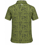 Men’s Abstract Texture Printed Golf Polo