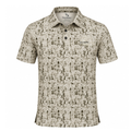 Men’s Abstract Texture Printed Golf Polo