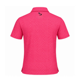 Men’s Micro Geometric Printed Stretchable Golf Polo