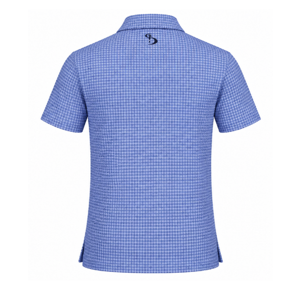 Men’s Micro Geometric Printed Stretchable Golf Polo