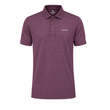 Men’s Abstract Splatter Printed Golf Polo
