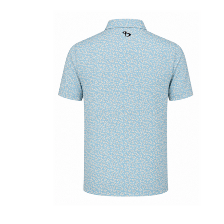 Men’s Abstract Texture Printed Golf Polo