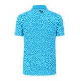 Men’s Micro Geometric Printed Stretchable Golf Polo