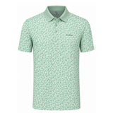 Men’s Micro Geometric Printed Stretchable Golf Polo