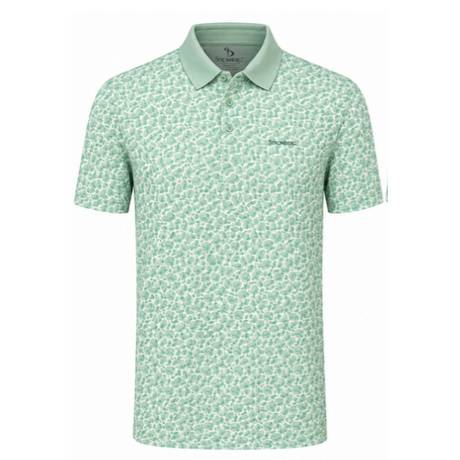 Men’s Micro Geometric Printed Stretchable Golf Polo