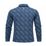 Energized Print Full Sleeve Golf Polo Shirt