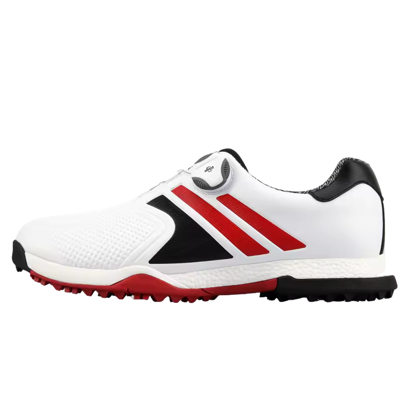 Men's Golf Soft Sole Waterproof Golf Shoes - Red