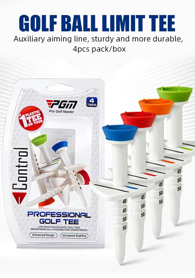 Adjustable Limit Ball Holder Aiming Assist 77mm Serve Length Tee 4 pieces/box