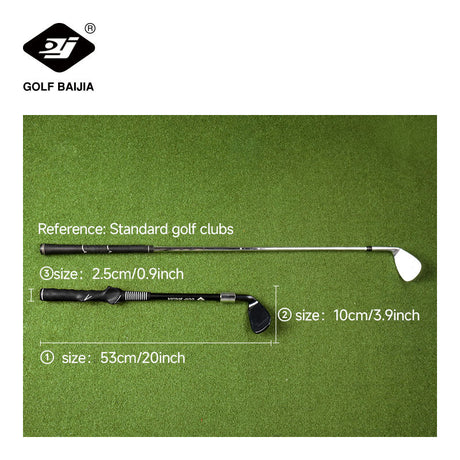 Golf Practice Tool 7 Iron-black, Portable and Convenient, Practice