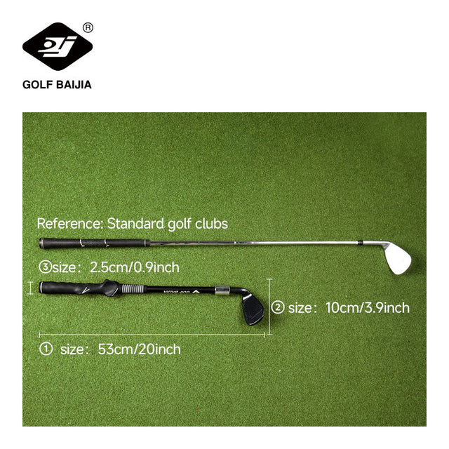 Golf Practice Tool 7 Iron-black, Portable and Convenient, Practice