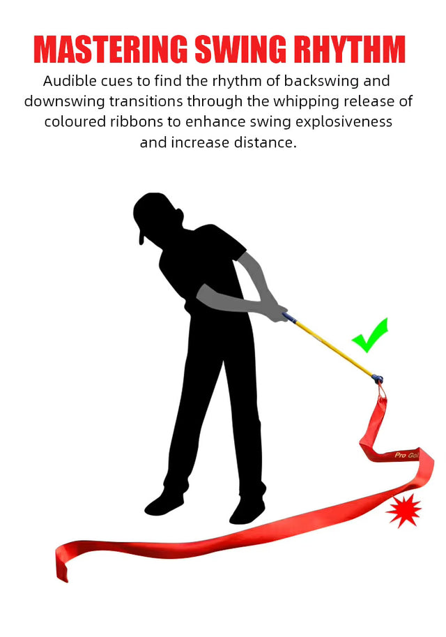 Golf Swing Training Bar with Strap