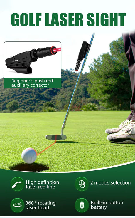 Golf indoor putter practice laser sight