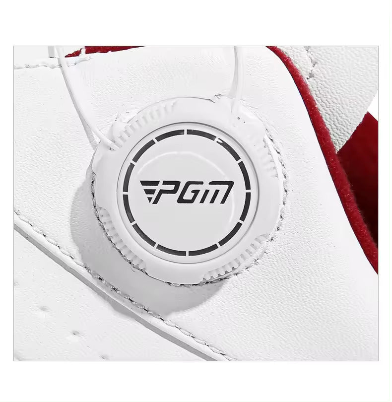 Men's Golf  Non slip Knob laces Waterproof Golf Shoes - White