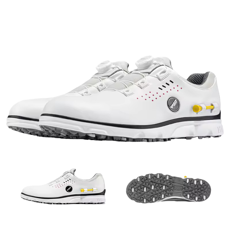 Men's Golf Marker With Tee Holder Auto Lacing  Waterproof Golf Shoes