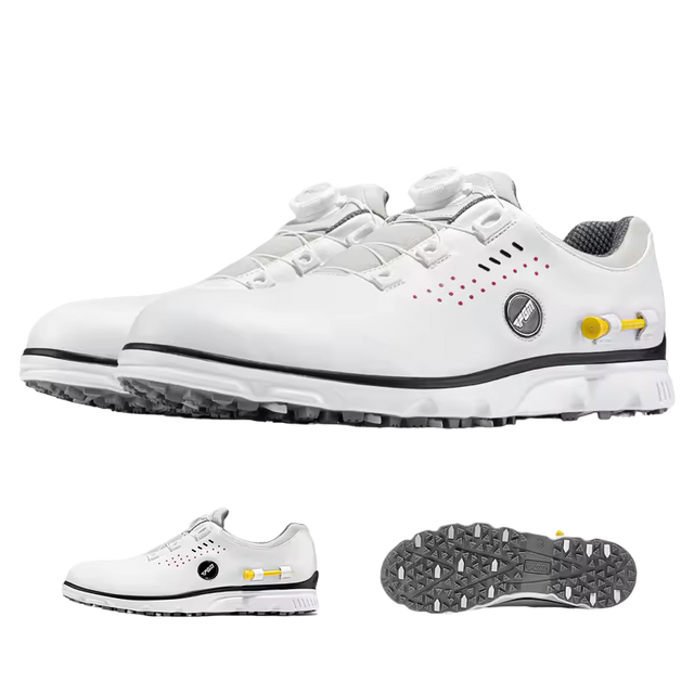 Men's Golf Marker With Tee Holder Auto Lacing  Waterproof Golf Shoes