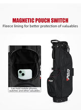 Men's PGM Lightweight Waterproof Golf Stand Bag - Black