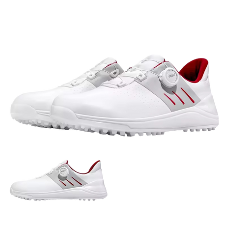 Men's PGM White Spikeless Waterproof Golf Shoes