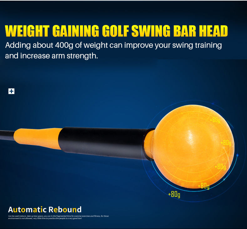 Golf Swing Trainer (Soft Long Swing Bar)