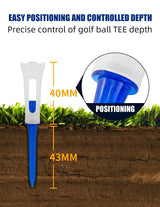 PGM 20pcs Golf Tee Match Special Nails Four Claw Ball Holders Durable Anti Strike