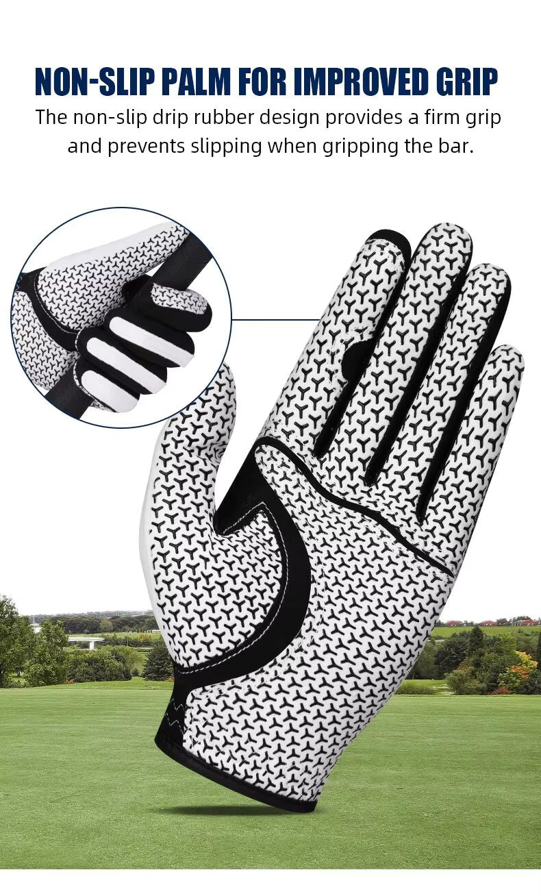 Men's Golf Glove – Breathable, Anti-Slip, and Flexible Grip
