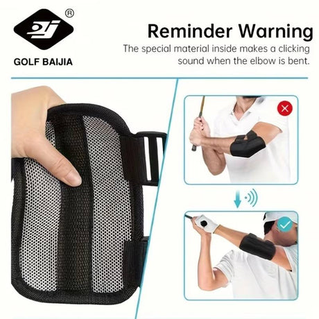 Golf Swing Trainer, Bent-Arm Trainer, Golf Indoor Trainer, Bent-Arm Alert Trainer
