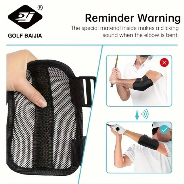 Golf Swing Trainer, Bent-Arm Trainer, Golf Indoor Trainer, Bent-Arm Alert Trainer