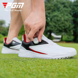 Men's Golf  Non slip Knob laces Waterproof Golf Shoes - White