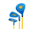 Kids Modified Plastic Materal Golf Set (Iron+Driver+Putter)