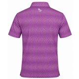 Men’s Chevron Stretchable Printed Golf Polo