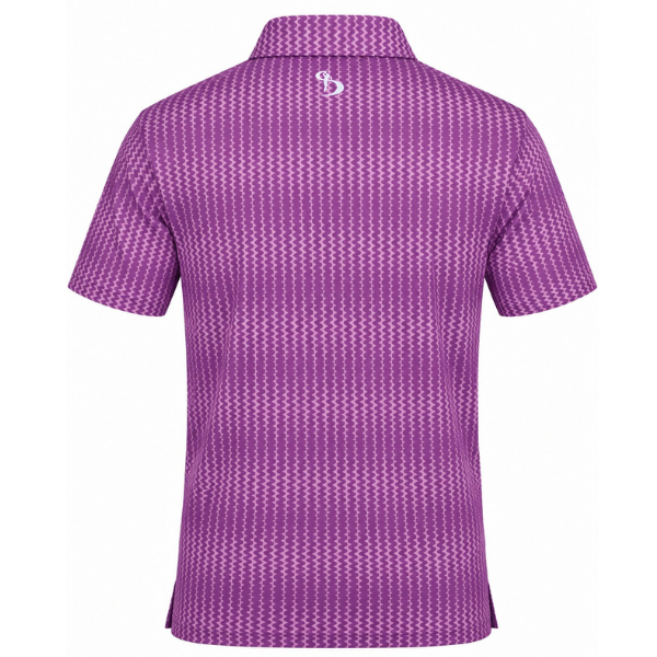 Men’s Chevron Stretchable Printed Golf Polo