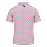 Men’s Check Print Performance Golf Polo